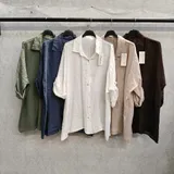 Camicie(D) Genere Camicia Camicia Casual Donna Estate Made in Spagna Quotidiano Colore Unico Curvy(taglie forti) — foto 1