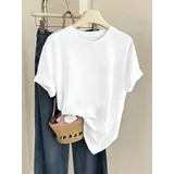 T-Shirt Donna Estate Made in Italia Quotidiano Standard Stampata — foto 3