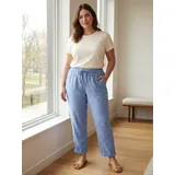 Pantaloni Sportivi Giacca Leggere Donna Primavera/Estate Made in Italia Tempo libero Colore Unico Standard — foto 3