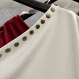 T-Shirt & Top(D) Genere T-Shirt Donna Estate Made in Spagna Quotidiano Colore Unico Petite — foto 5