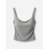 T-Shirt & Top(D) Genere Canottiera Donna Primavera/Estate Made in Cina Tempo libero Colore Unico Standard 90x180cm Monocromo — foto 1