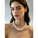 Collana girocollo perle grandi fashion Donna Primavera/Estate (coordinati con bracciale art. BR474) — foto 10