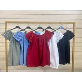 T-Shirt & Top(D) Genere Canottiera Donna Primavera/Estate Made in Italia Tempo libero Vari Colori Standard Monocromo — foto 12