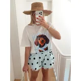 T-Shirt & Top(D) Genere T-Shirt Donna Quattro stagioni Made in Italia Tempo libero Colore Unico Standard Stampata — foto 3