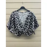 T-Shirt & Top(D) Genere T-Shirt Donna Primavera/Estate Made in Italia Quotidiano Colore Unico Standard Maculata — foto 4