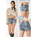 Jeans(D) Genere Jeans Corto Donna Quattro stagioni Made in Cina Tempo libero Colore Unico Petite — foto 4