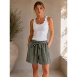 Pantaloni(D) Genere Pantaloni Shorts Donna Estate Made in Italia Tempo libero Vari Colori Oversize — foto 4