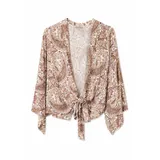 BLUSA IN RAYON VISCOSA FANTASIA PAISLEY CON METALLO — foto 5