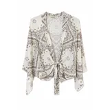 BLUSA IN RAYON VISCOSA FANTASIA PAISLEY CON METALLO — foto 5