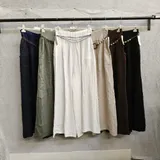Pantaloni(D) Genere Pantaloni Donna Estate Made in Spagna Quotidiano Colore Unico Curvy(taglie forti) — foto 3