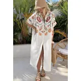 Vestiti Genere Vestiti Donna Primavera/Estate Made in Italia Tempo libero Vari Colori Standard Stampata Cotone — foto 3