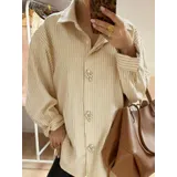 Camicie(D) Genere Camicia Camicia Casual Donna Quattro stagioni Made in Italia Tempo libero Vari Colori Standard Righe Cotone — foto 3