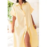 Vestiti Genere Vestiti Donna Primavera/Estate Made in Italia Tempo libero Vari Colori Standard Monocromo Cotone — foto 12