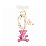 Portachiavi & Ciondolo Cellulare con Perline e Orsetto di Strass — foto 5