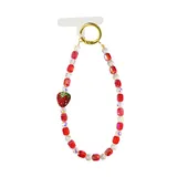 Laccetto Cellulare & Portachiavi con Perline e Fragola di Strass — foto 4