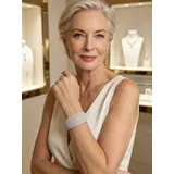 Collana Bracciale rigido a fascia media (2.2cm), ricoperto di zirconi — foto 4