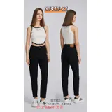 Jeans(D) Genere Jeans Larghi Donna Quattro stagioni Made in Cina Tempo libero Colore Unico Curvy(taglie forti) — foto 3