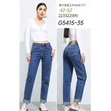 Jeans(D) Genere Jeans Larghi Donna Quattro stagioni Made in Cina Tempo libero Colore Unico Curvy(taglie forti) — foto 4