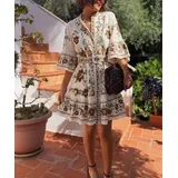 Vestiti Genere Vestiti Donna Primavera/Estate Made in Italia Tempo libero Vari Colori Standard Stampata Cotone — foto 8