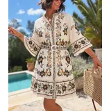 Vestiti Genere Vestiti Donna Primavera/Estate Made in Italia Tempo libero Vari Colori Standard Stampata Cotone — foto 3