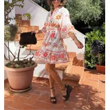 Vestiti Genere Vestiti Donna Primavera/Estate Made in Italia Tempo libero Vari Colori Standard Stampata Cotone — foto 7