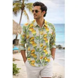 Camicie(U) Uomo Camicia Casual Uomo Primavera/Estate Made in Italia Tempo libero Colore Unico Standard Multicolore — foto 1
