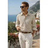 Camicie(D) Genere Camicia Camicia Casual Uomo Primavera/Estate Made in Italia Tempo libero Vari Colori Standard Righe — foto 1