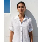 T-Shirt & Top(D) Genere T-Shirt Donna Primavera/Estate Made in Italia Quotidiano Vari Colori Oversize — foto 4