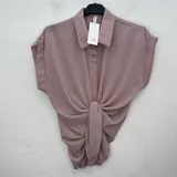Camicie(D) Genere Camicia Donna Quattro stagioni Made in Italia Quotidiano Vari Colori Standard Monocromo — foto 3