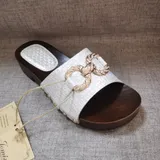 Sandali(D) Genere Sandali con Zeppa Donna Made in Cina — foto 4