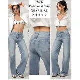 Jeans(D) Genere Jeans Larghi Donna Quattro stagioni Made in Cina Tempo libero Colore Unico Standard — foto 1