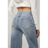 Jeans(D) Genere Jeans Larghi Donna Quattro stagioni Made in Cina Tempo libero Colore Unico Standard — foto 5