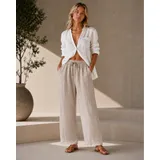 Pantaloni(D) Genere Pantaloni Sportivi Donna Estate Made in Italia Tempo libero Vari Colori Oversize — foto 4