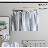 Pantaloni Bermuda Uomo Estate Made in Cina Quotidiano Standard Righe — foto 1