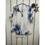 Camicie(D) Genere Camicetta Camicia Casual Donna Estate Made in Italia Quotidiano Colori Casuale Curvy(taglie forti) Fiori Cotone — foto 3