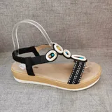 Sandali(D) Genere Sandali con Zeppa Donna Made in Cina — foto 3