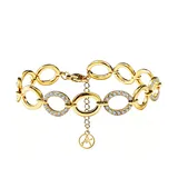 Bracciale Maglia Ovale con Zirconi — foto 1