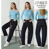 Jeans(D) Genere Jeans Larghi Donna Quattro stagioni Made in Cina Tempo libero Colore Unico Standard — foto 1