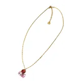 Collana con Ciondolo a Tre Cristalli Geometrici Colorati — foto 1