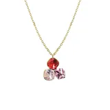Collana con Ciondolo a Tre Cristalli Geometrici Colorati — foto 3