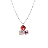 Collana con Ciondolo a Tre Cristalli Geometrici Colorati — foto 4