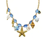 Collana Charms Marini con Cristalli Colorati — foto 3