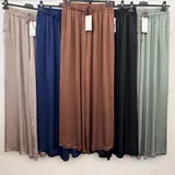 Pantaloni(D) Genere Pantaloni Donna Primavera/Estate Made in Italia Tempo libero Colore Unico Standard Viscosa — foto 1