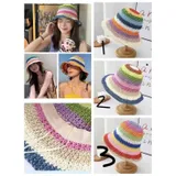Cappello di Paglia Primavera/Estate Made in Cina Quotidiano Vari Colori — foto 1