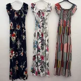 Vestiti Genere Abito Donna Primavera/Estate Made in Cina Quotidiano Vari Colori Standard Multicolore Viscosa — foto 3