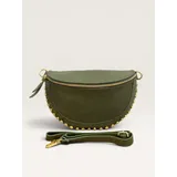 Donna Borsa a Mano Marsupio donna - Larghezza 25 Cm - Altezza 18 Cm - Profondità 6 Cm - Tracolla Regolabile E Removibile - Accessori Metallici In Colore Oro - Made In Italy<br />
Vera Pelle Martellata — foto 3