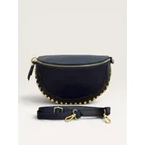 Donna Borsa a Mano Marsupio donna - Larghezza 25 Cm - Altezza 18 Cm - Profondità 6 Cm - Tracolla Regolabile E Removibile - Accessori Metallici In Colore Oro - Made In Italy<br />
Vera Pelle Martellata — foto 5