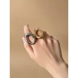 Anelli in acciaio inox regolabile misura grande larghezza 25mm Quattro stagioni — foto 3