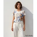 T-Shirt & Top(D) Genere T-Shirt Donna Primavera/Estate Made in Italia Quotidiano Vari Colori Oversize — foto 5