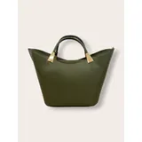 Donna Borsa a Mano -Larghezza: 23 Cm-Altezza: 24 Cm-Profondità: 12 Cm-Chiusura Con Zip-Con Tracolla Rimovibile E Regolabile-Accessori In Colore Oro-Made In Italy — foto 5